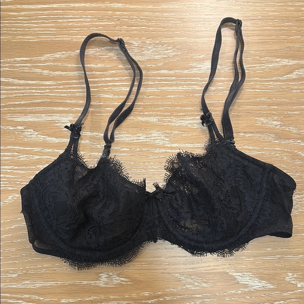 Victoria’s Secret Dream Angels Unlined Lace Bra - Black